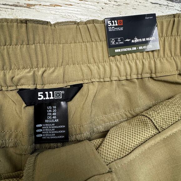 5.11 Tactical Women's Azurite Pants Covert Green Size 16 New with Flaw Cargo - Picture 10 of 14